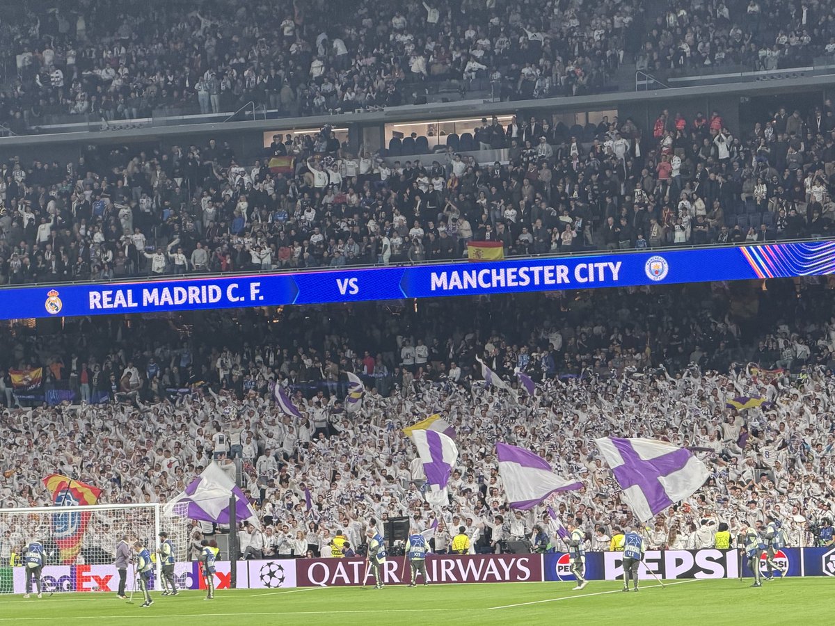 bhuistede's tweet photo. Real Madrid - Manchester City #reaman #realmadrid #manchestercity #championsleague #groundhopping https://t.co/Mvn44XammT