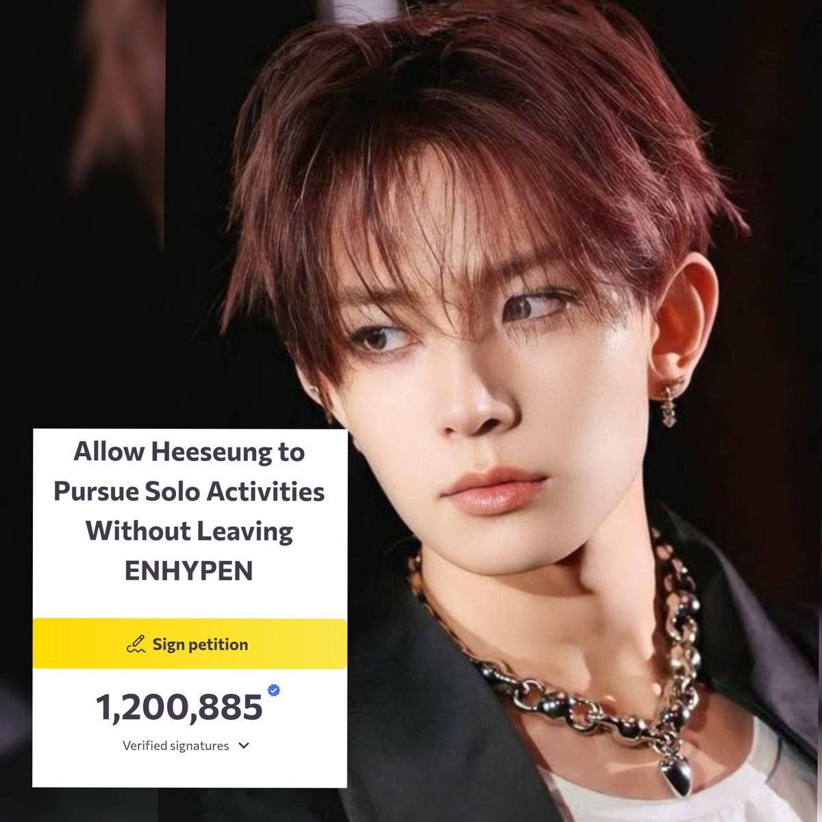 Over 1.2 MILLION ENGENEs have spoken: Heeseung is essential to ENHYPEN. 

 A solo path shouldn't ...