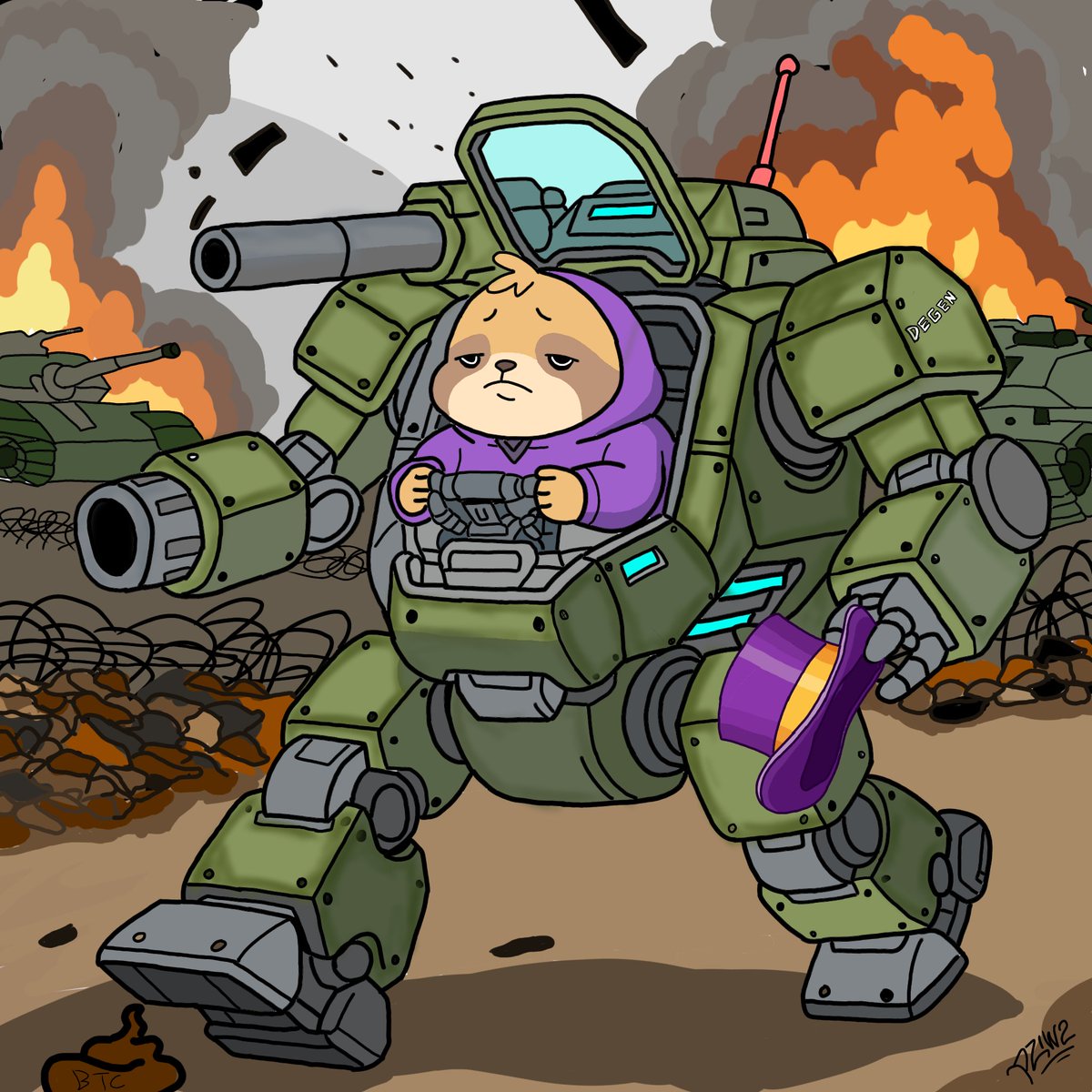 Pziw2's tweet photo. "How can I sleep if I'm still at war today? Perhaps I'm sleepwalking?" @degentokenbase https://t.co/yxwK3hWRir