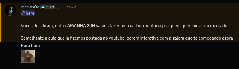 Bora guys! 

12/03, 20H

discord.gg/elixiralpha