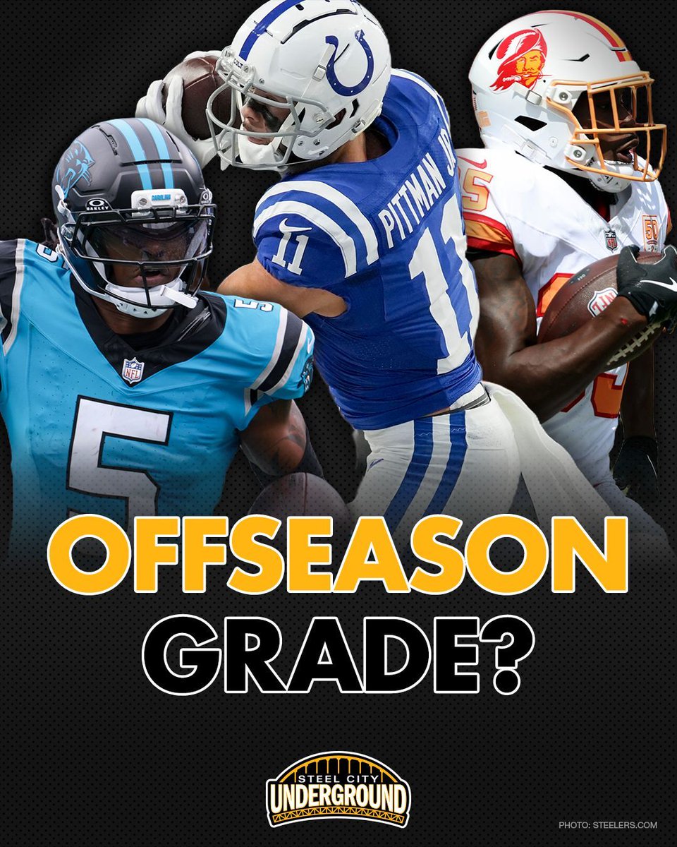 steelcityundrgr's tweet image. How would you rate the Pittsburgh Steelers offseason so far? 👀

Free agency moves, trades, coaching hires… everything!

Drop a grade in the comments: A, B, C, D, or F ⬇️

#steelers #herewego #steelersnation #nfl