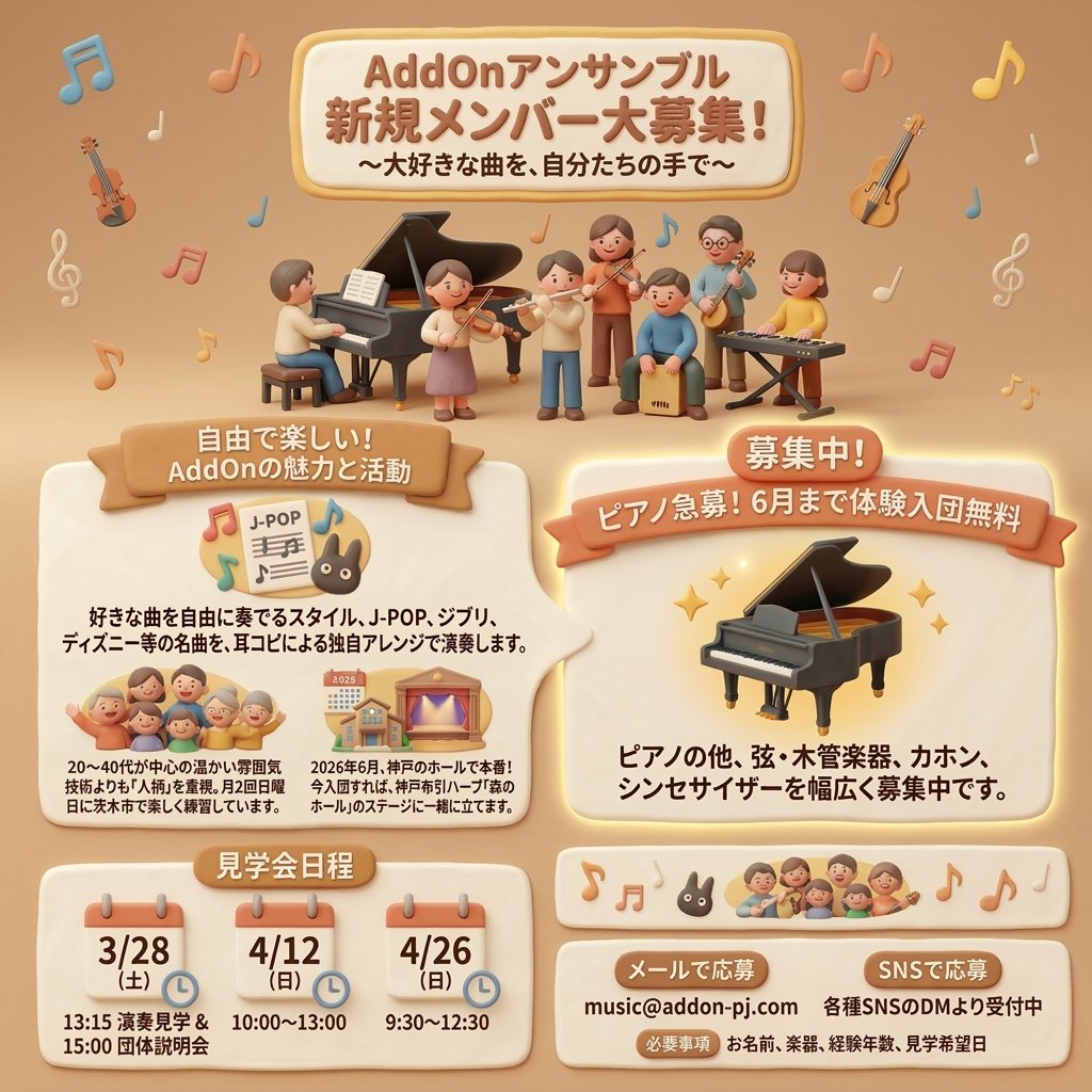 Addonアンサンブル公式 tweet media