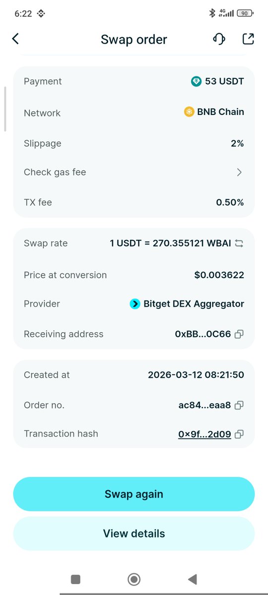 Queen_323_'s tweet photo. Just secured my $WBAI and joined the community campaign 🚀

Supporting the vision of WhiteBridge and excited to see how the AI Agents ecosystem grows from here. Let’s build! 🔥

Wallet: 0xBB3b47431ffFff70ec72a5C8CfA3966101500C66
TX Hash: 0x9f8d680a3874dd8f8ba7385f6b624dc604b6ccacfcfa92294ce7bcc26b8f2d09

$WBAI 🚀
