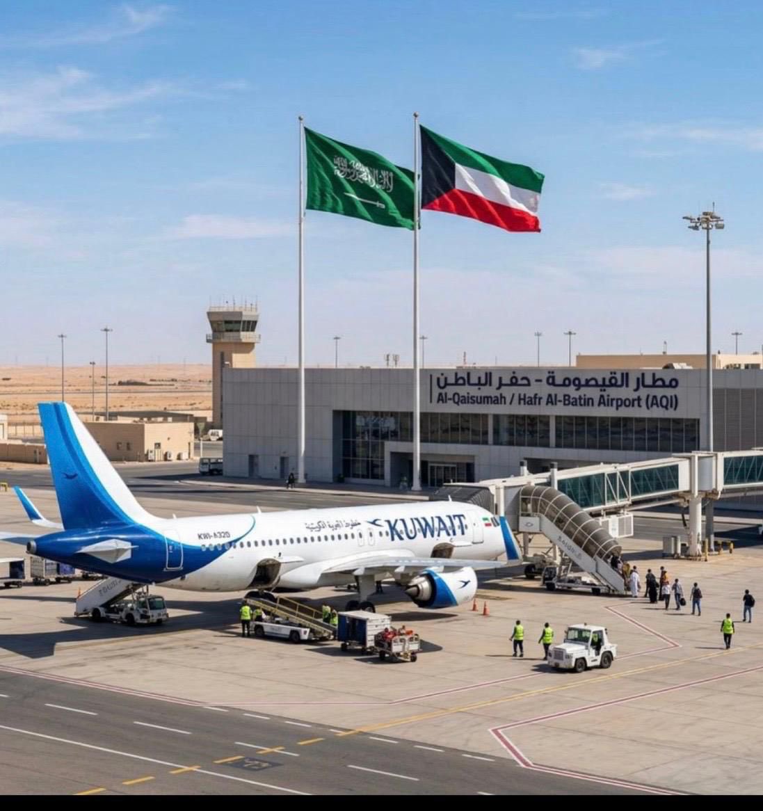مافي بلد يسمح برفع علم بلد اخر في مطاره اللي يعتبر هو سيادته وواجهته للمسافرين

الا بالسعوديه رفعة العلم الكويتي وسلمت المطار لطيران الجزيره وتحت تصرف الكويت

ستبقى المملكه العربيه السعوديه هي الشريان النابض للخليج
🇰🇼💜🇸🇦