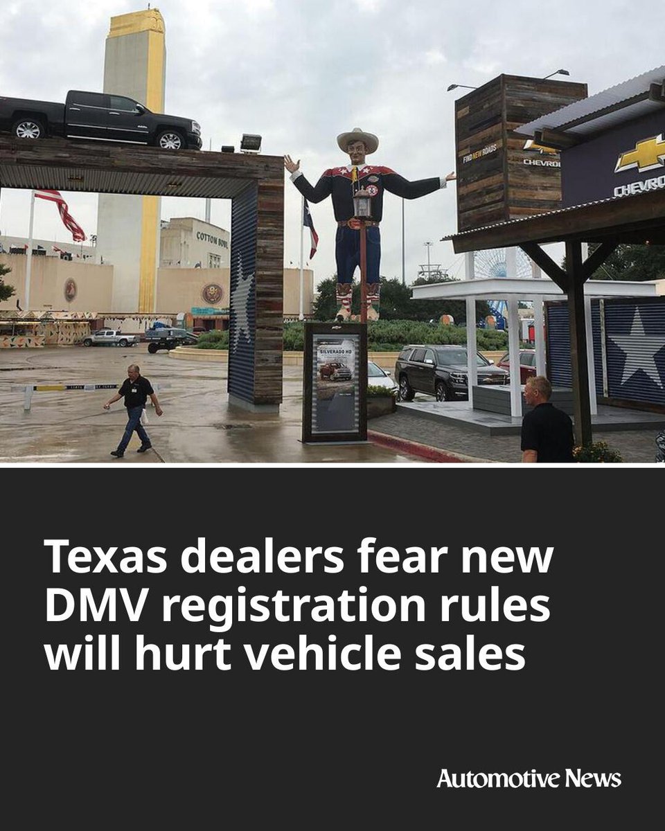 Automotive_News's tweet image. Texas dealers are voicing strong objections to the state Department of Motor Vehicles’ expanded photo identification requirements for vehicle registrations.

#REALID #automotive #autoindustry #autoretail