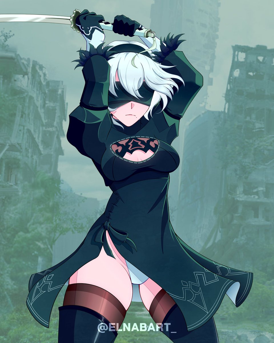 elNabart_'s tweet photo. ¡ 2B !

"Everything that lives is designed to end. Glory to Mankind."

#2b #NieRAutomata #fanart #NieR #DigitalArt https://t.co/836MSY1oKK