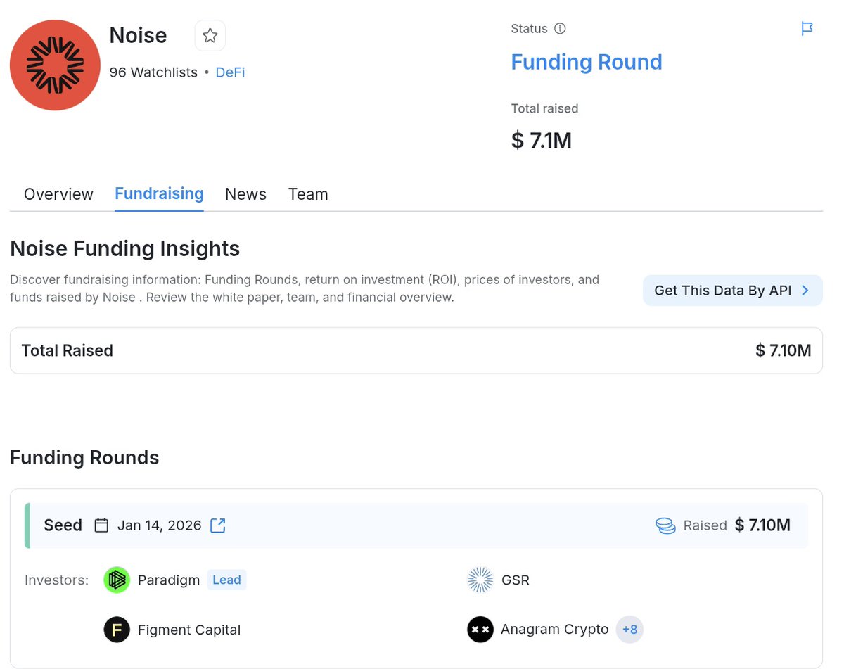 Alo Join Waitlist dự án <a href="/noise_xyz/">Noise</a> , dự án mới Raised 7M$ dẫn đầu là Paradigm,Figment Capital, GSR...v,v !!! 😋😋😋

👉Chuẩn bị mainnet launch trên Base rồi nha anh em giờ điền WL, xong chờ cảnh thôi, 2 phút !!!  ☺️☺️☺️

-Link đây: noise.xyz/?ref=KJSHLG8J
-Điền Mail
