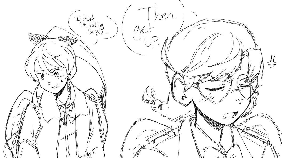 <a href="/mindofmellyy/">mel !</a> forced me to draw this. She threatened to smack me in the face with my own pair of converse and break my arm in a fight. #LOVEBULLET #ラブ・バレット