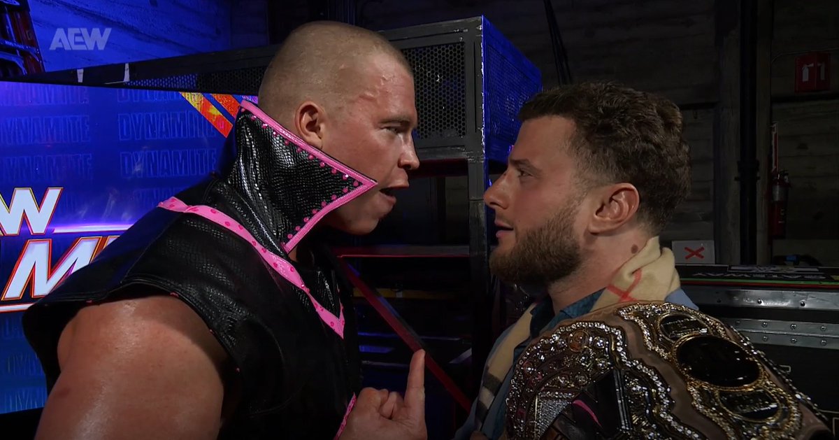 La lucha que darian estos dos por el titulo mundial #AEWDynamite