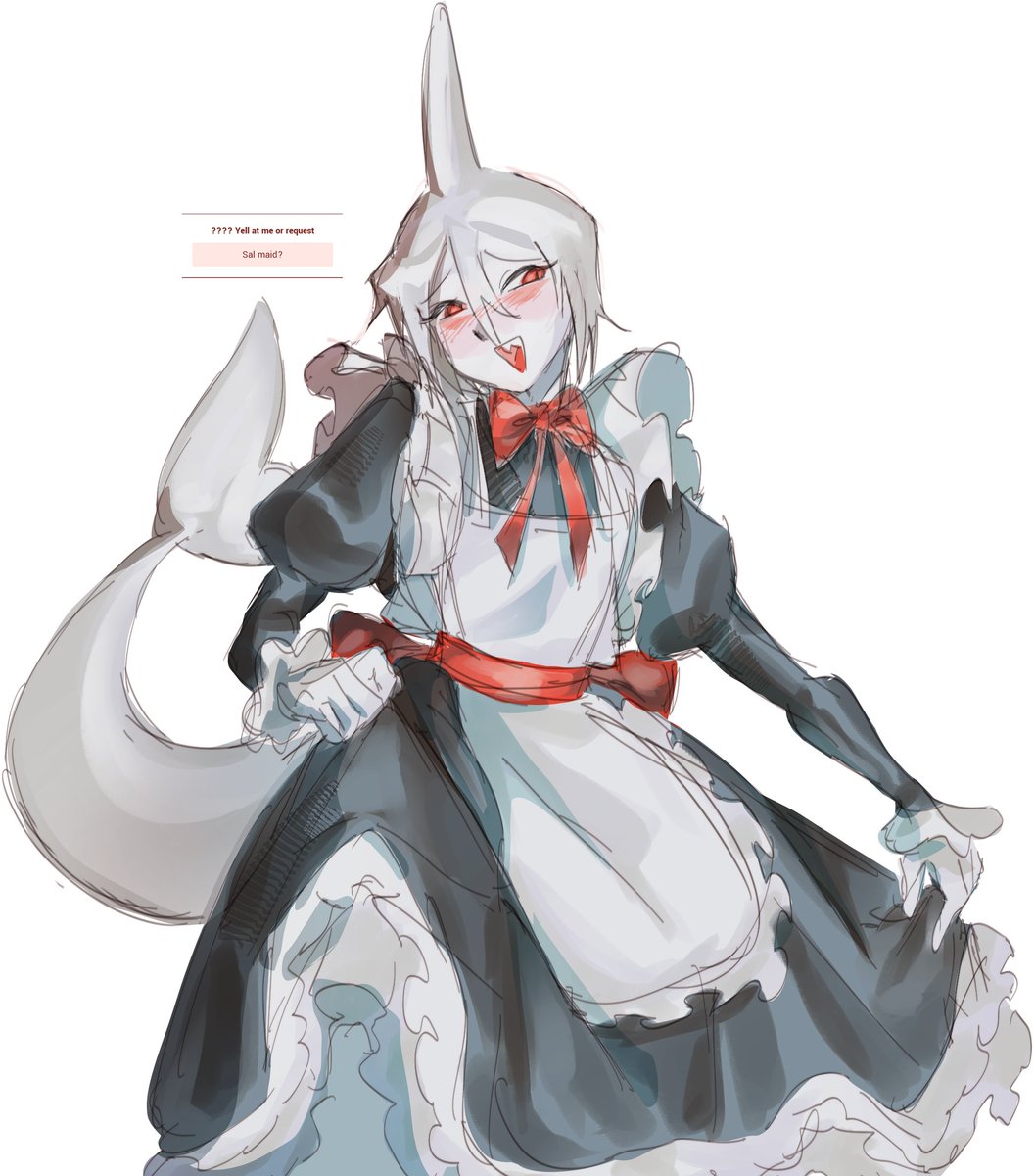 angelicorca's tweet photo. maid sal #okegom https://t.co/phGZf7Ogou
