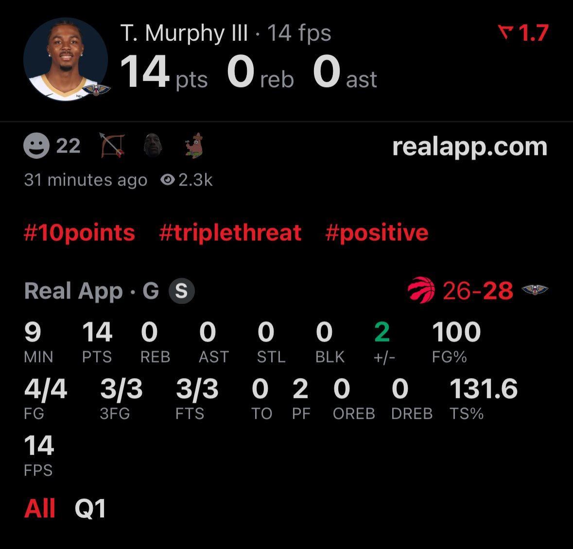 g_spencePP's tweet image. Damn Trey on your BAM shit tonight 😂😂