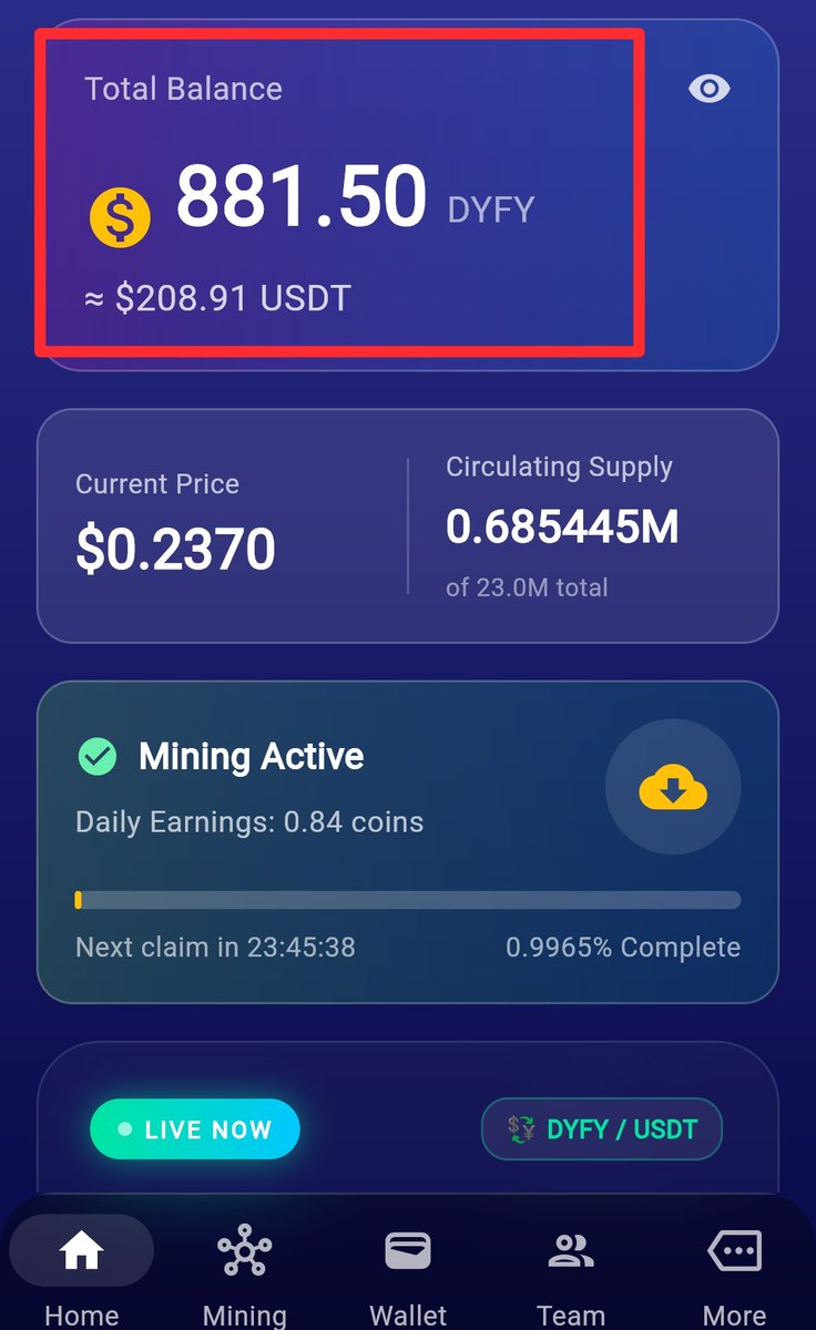 YKOff6l's tweet photo. Redyfy Mining project share by team I don't know real or fake project, I am searching scam or not 🪂

 Redyfy P2P Tutorial is Live!

https://t.co/RDTvwgfUgt

#Redyfy #P2P #Crypto #dyfycoin

Join me on Redyfy 🚀

referral code 22MQD0V7

https://t.co/iuSfgptnep https://t.co/7532ahdyDy