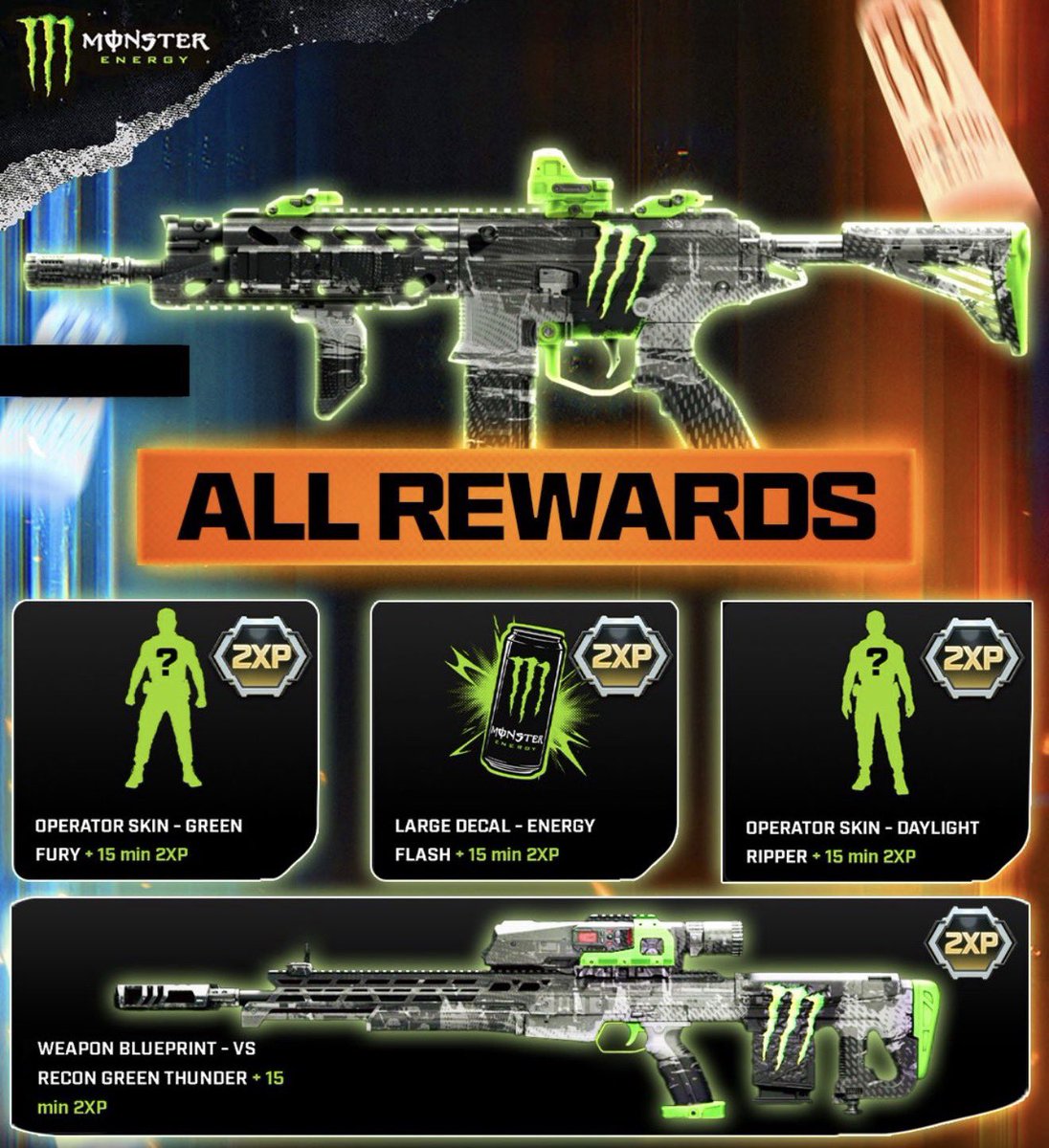 Daylight Riper The latest Monster Energy Rewards are available to use in Black Ops 7 ...