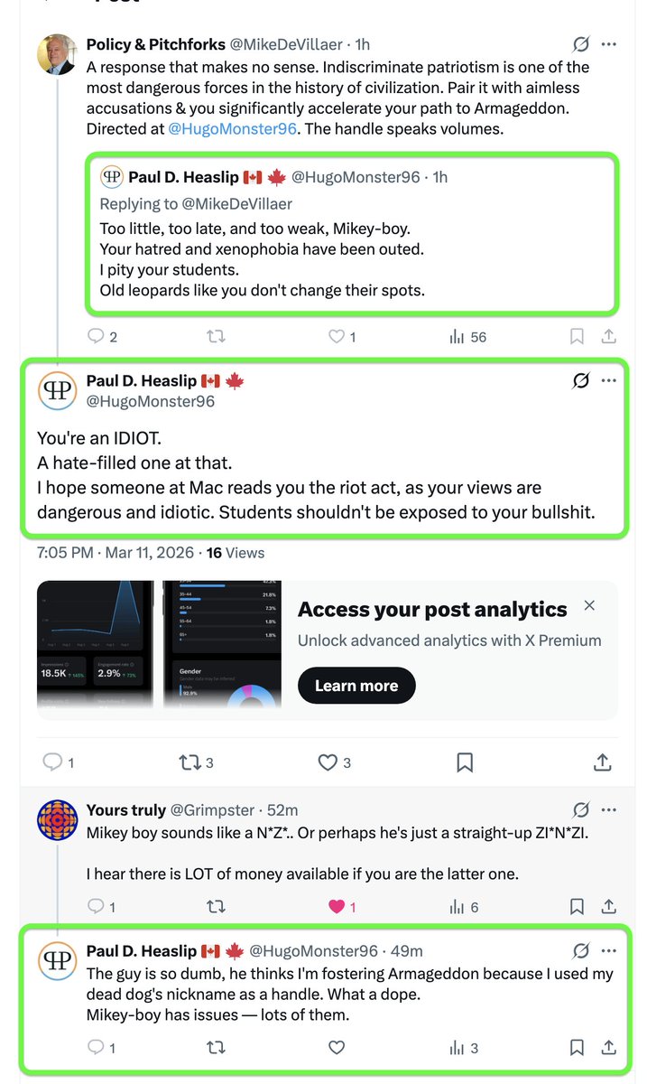 <a href="/Lissaisback143/">Lissa</a> <a href="/McMasterU/">McMaster University</a> Holy frack. This guy is batshit crazy and is employed by <a href="/McMasterU/">McMaster University</a>. How does he have a job there????
He was hating on me earlier for calling out his bullshit and blocked me. 
Very strange, and dangerous dude.