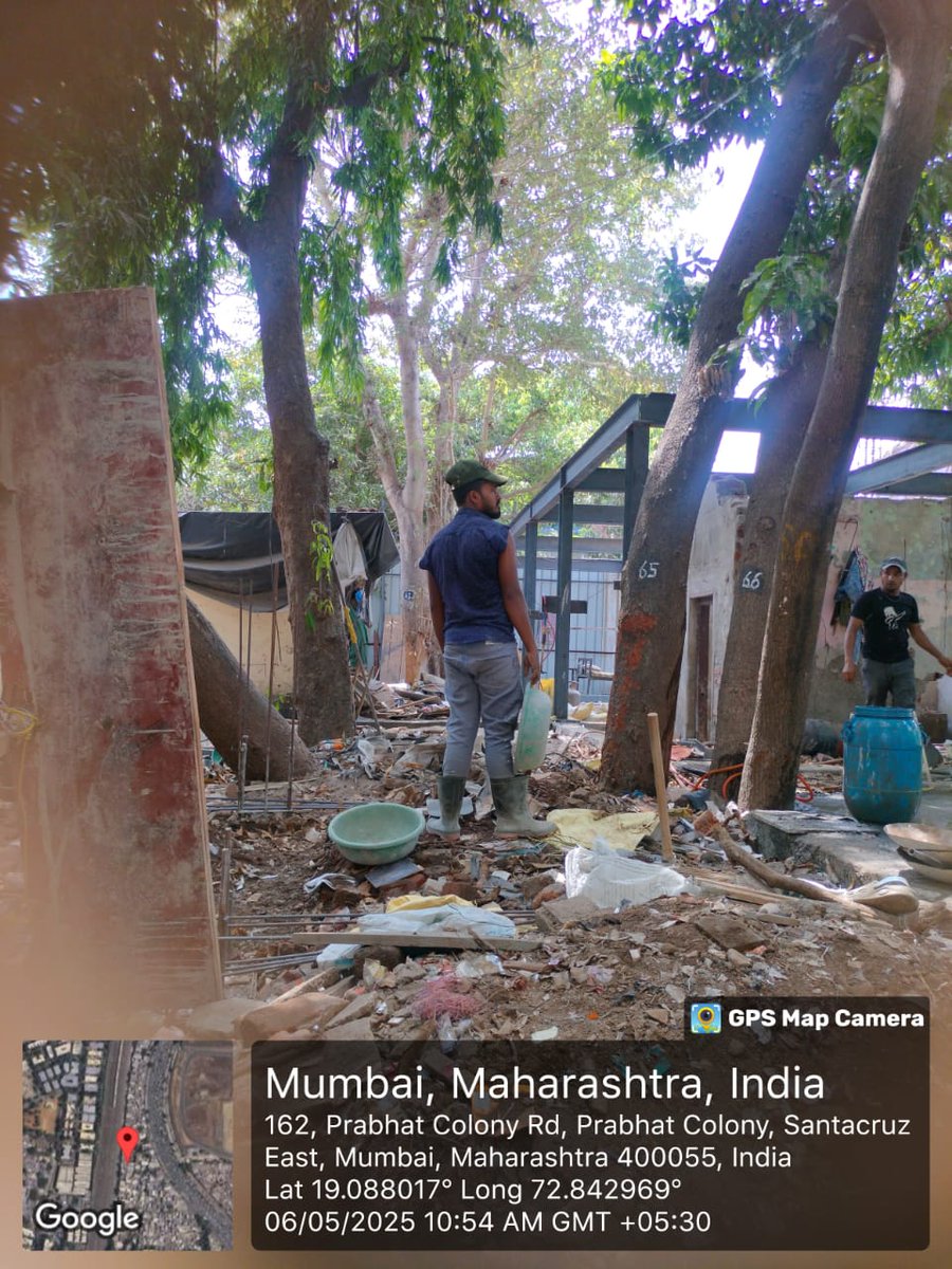 Nadimrevolution's tweet photo. @mybmc @mybmcWardHE  Subject: Complaint regarding massive illegal construction (approx. 7000 sq.ft.) behind Nagori Tea House, Seva Nagar, Santacruz (East) and non-action under Section 354(A) of the MRTP.
In particular, the following officials are responsible for monitoring and taking action in such matters:
Assistant Municipal Commissioner – Mrs. Mrudula Ande
Engineer – Mr. Lavhale
Engineer – Mr. Rupesh Kothare