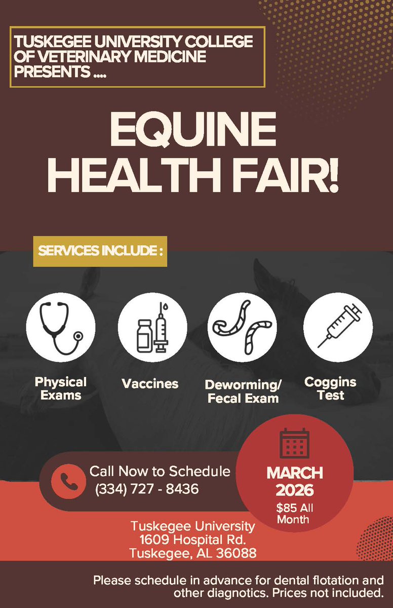 Tuskegee University College of Veterinary Medicine tweet media