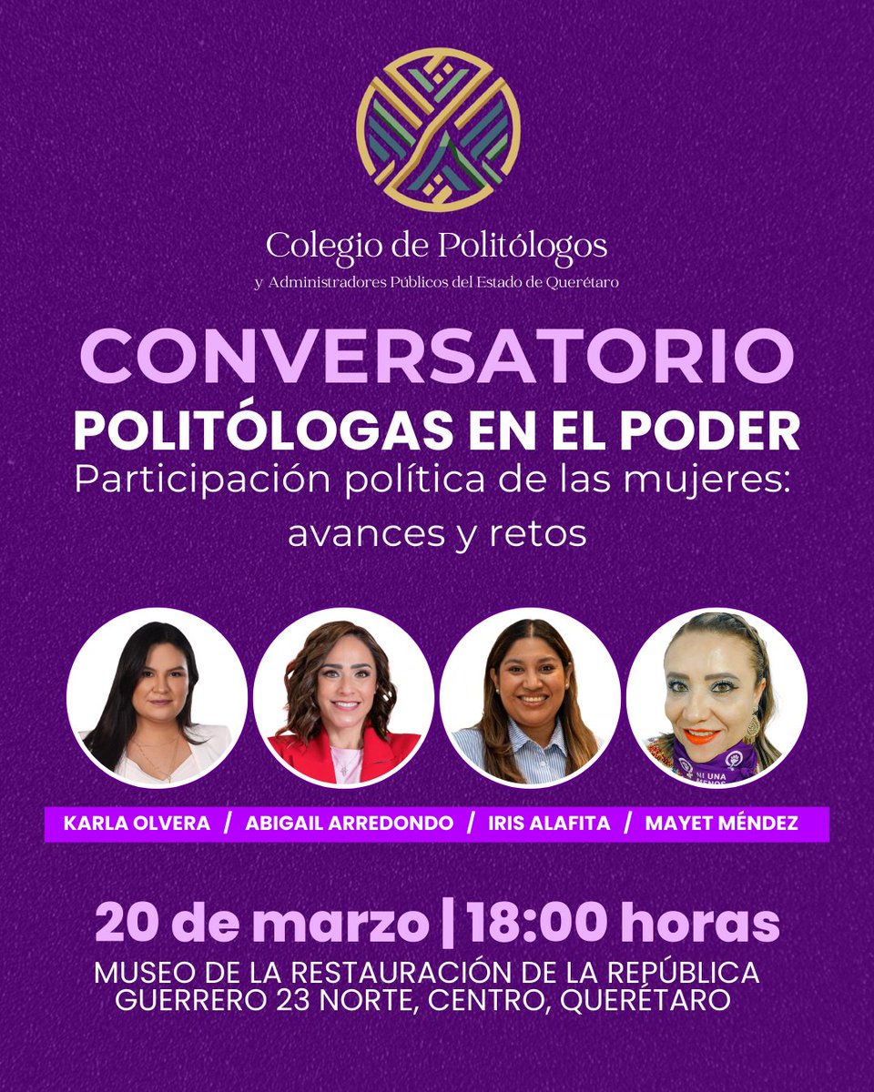 Colegio de Politólogos de Querétaro tweet media