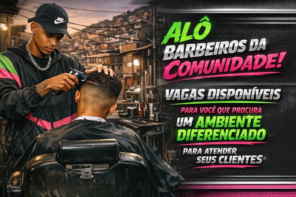 A Barbearia fica no segundo andar, encima da loja de roupas. 

Endereço: Rua vigário Morato 250B, Mangueira

Mais informações chama no wpp: 21970365411