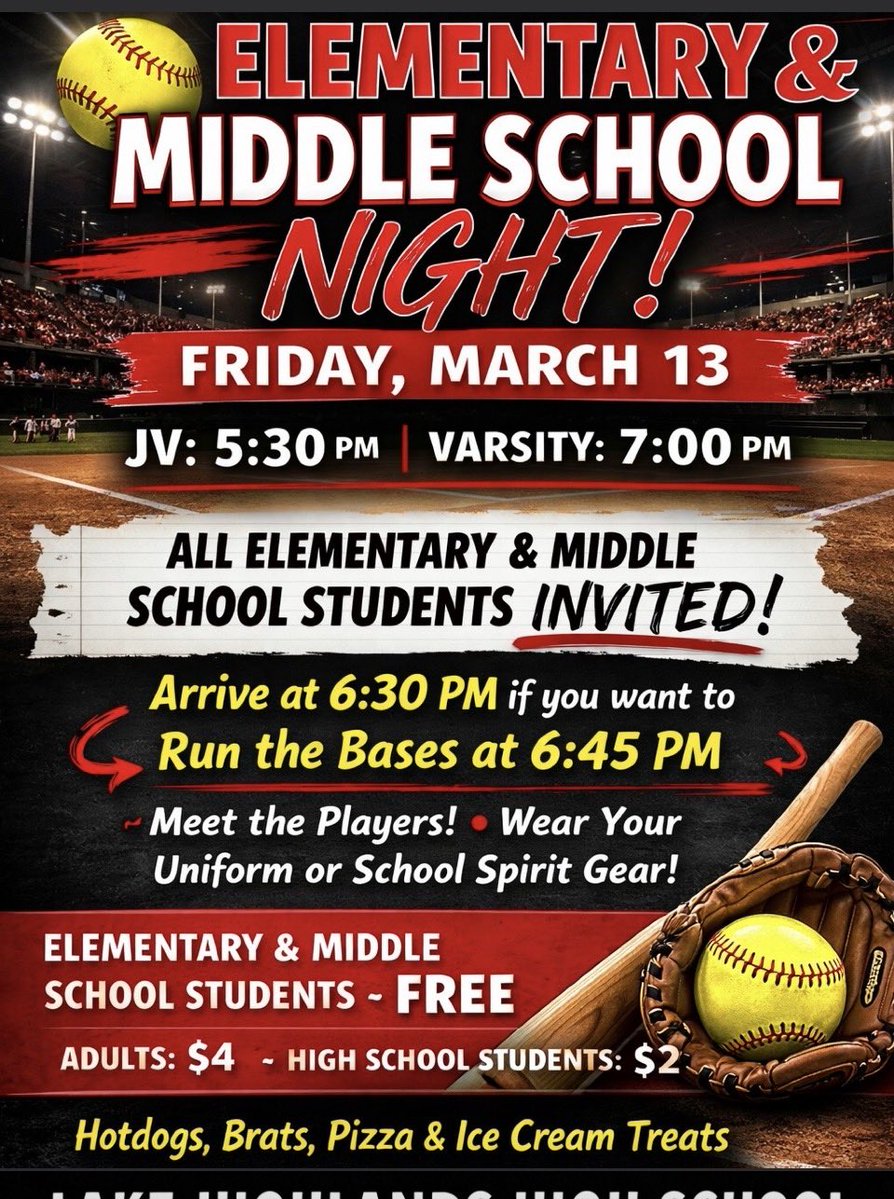 LHHS Softball & FMMS Pre-Athletics tweet media