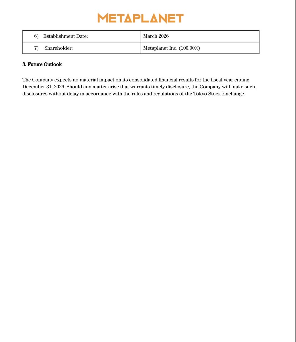 Metaplanet Inc. tweet media