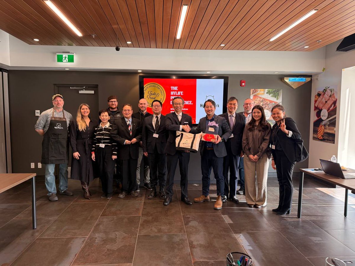 TECO_Toronto's tweet photo. 🐖🇹🇼🇨🇦 Strengthening Taiwan-Canada Agricultural Cooperation
In 2025, approximately 38% of Taiwan's imported pork came from Canada, with a significant portion supplied by the province of Manitoba.
Director General Yi-Peng Liang recently visited #Hylife Foods in Manitoba to gain insights into their pork production and supply chain management processes.
Taiwan places the highest priority on food quality and safety. We welcome high-quality agricultural products from Manitoba as they continue to expand their presence and opportunities in the Taiwan market. 🤝🇹🇼🇨🇦