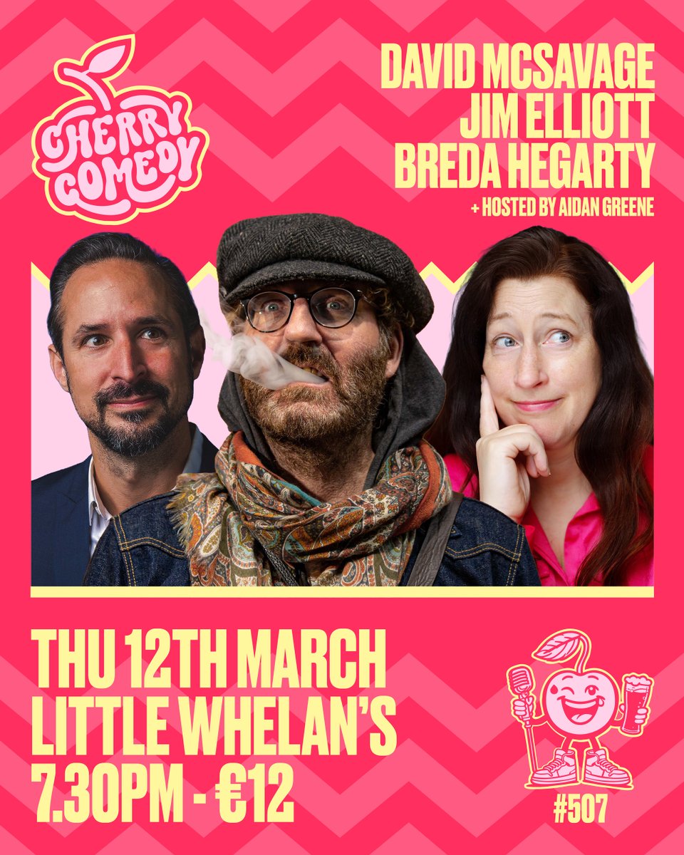 Cherry Comedy 🍒 Live at Whelan's tweet media