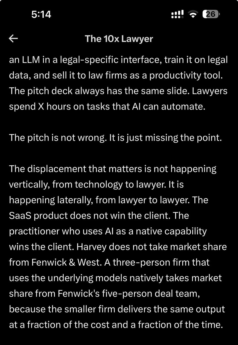 If you read far enough in <a href="/zackbshapiro/">Zack Shapiro</a>’s new piece you’ll actually see how AI is going to disrupt the legal industry (and it’s not the way you originally thought).