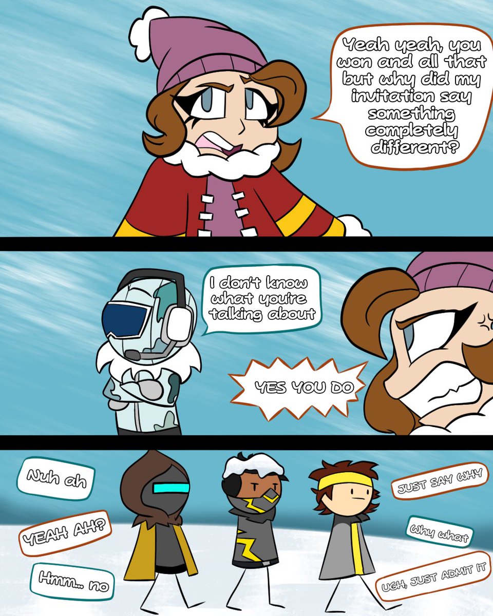 liza_drawsstuff's tweet photo. The Rather Short Snowball Fight Part 2 (1/3)
#fortnite #comicdrawing #sillyart https://t.co/TvL1srcpaE