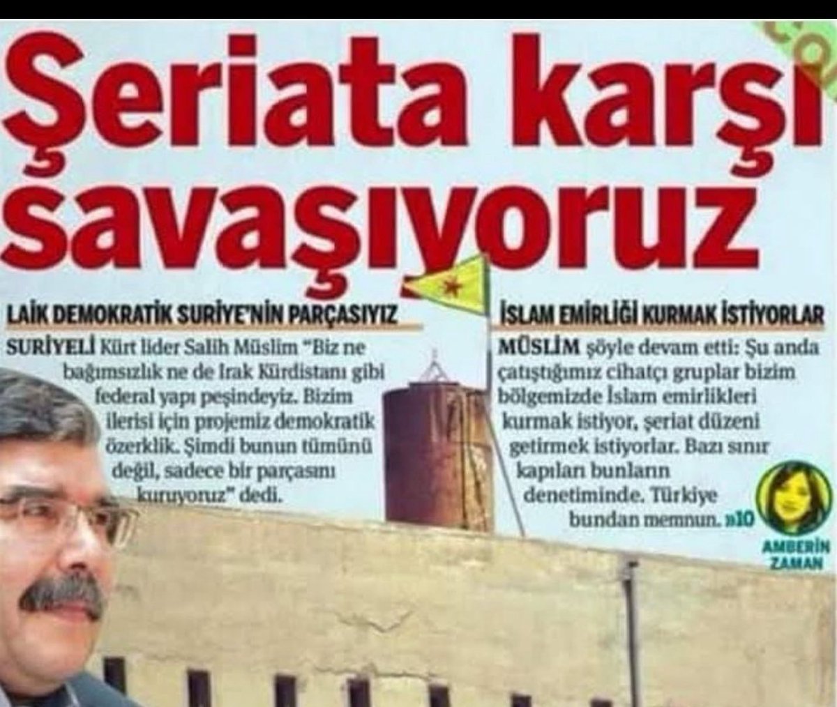 Kobani de doğmuştu,
Ömrünü İslam'a karşı savaşa harcadı, mağlubiyet ve hezimetin ızdırabıyla Geberdi