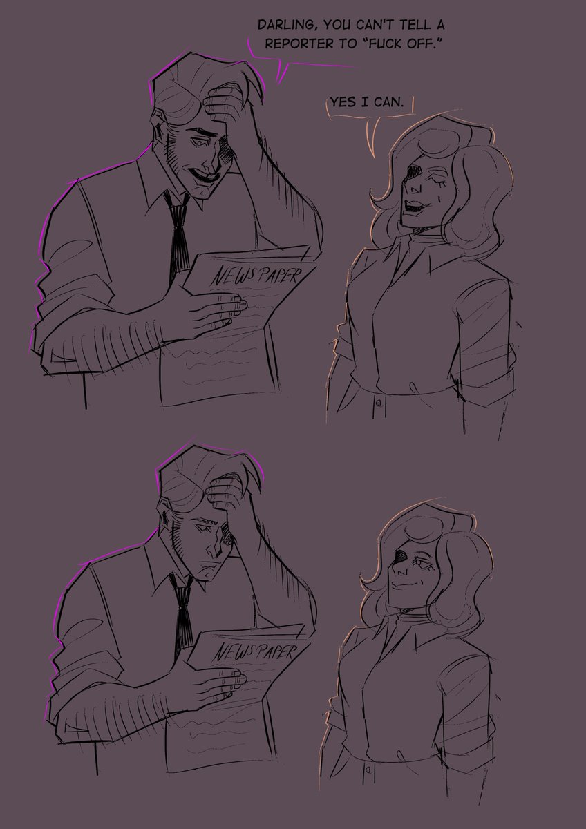 Lissy2D's tweet photo. the wives in FNAF are probably often asked about their husbands...

#fnafau #mrsafton #williamafton https://t.co/xFjSXOcA5h