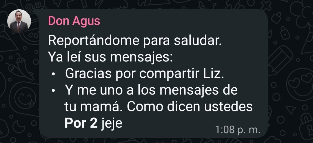 Deemeele's tweet photo. mi papá nunca ha respondido con un "ok/👍" https://t.co/IcRNT5bF9X