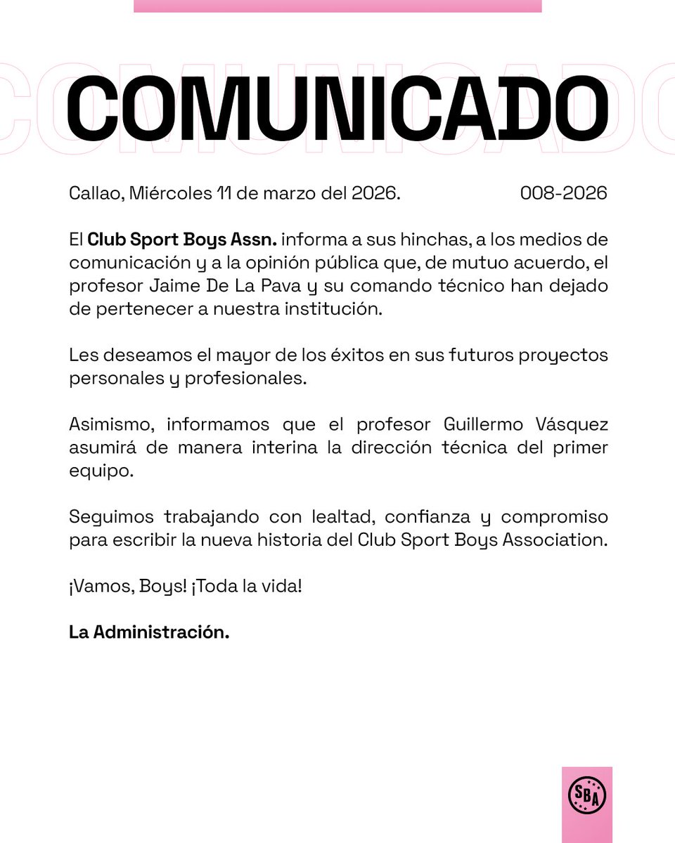 Club Sport Boys Association tweet media