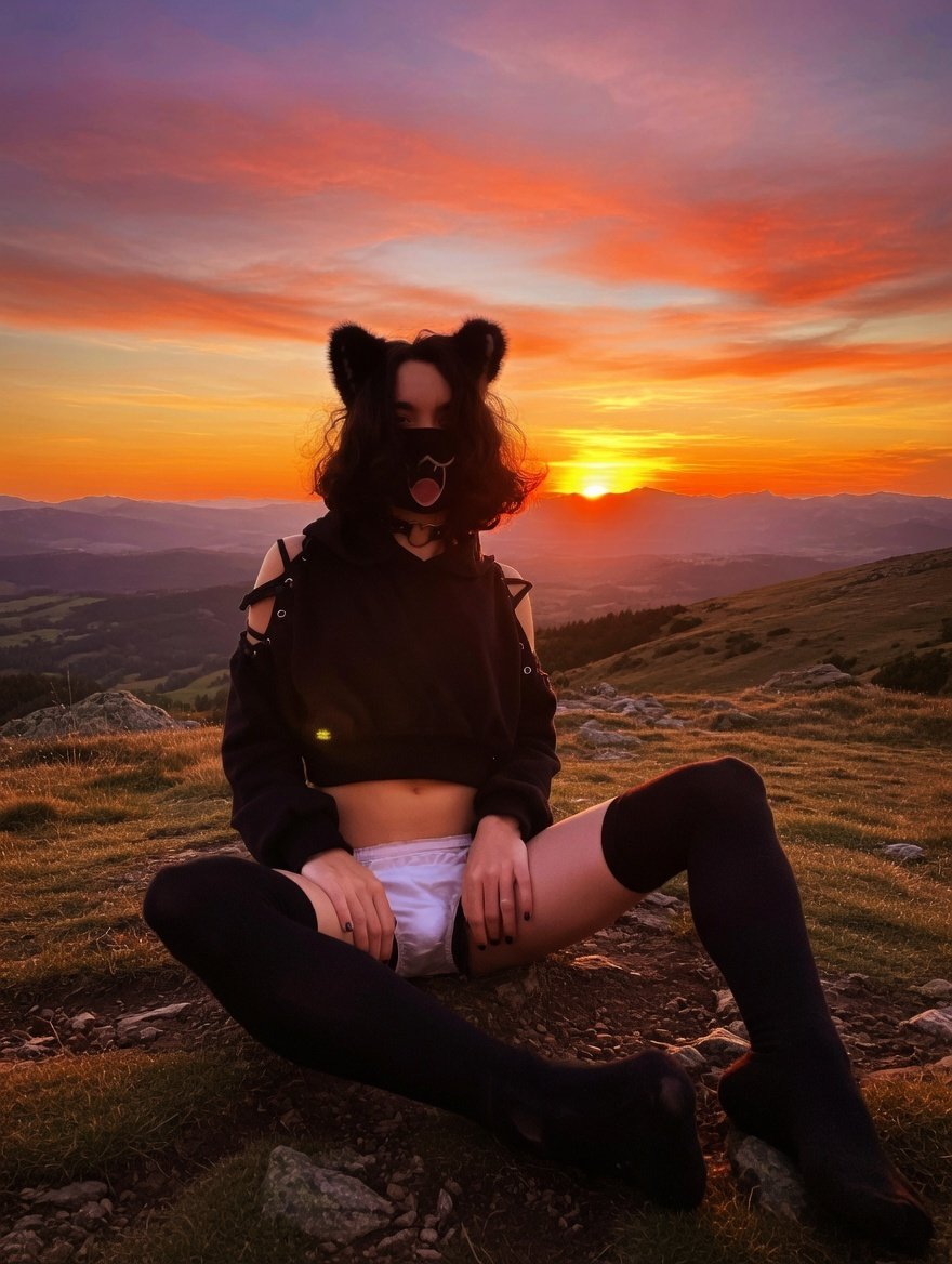 Mountain hiking ! 😌☀️

#nsfwtwt #cumtribute #dmopen #femboy #sissy #buyingcontent #gay #lgbt
(background was created by grok uwu)