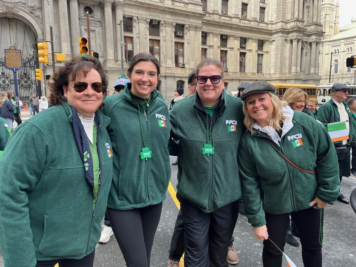 InsidePFCU's tweet image. See you at the parade, Philadelphia ☘️

PFCU is proud to sponsor the St. Patrick’s Day Parade on Sunday, March 15, 2026. For many years, we have supported traditions that bring our members and our community together.

Look out for us along the route.

#PFCU #StPatricksDayParade