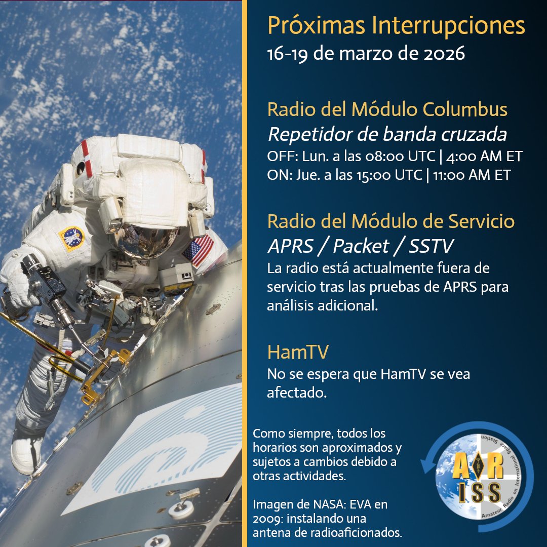 ARISS en español tweet media