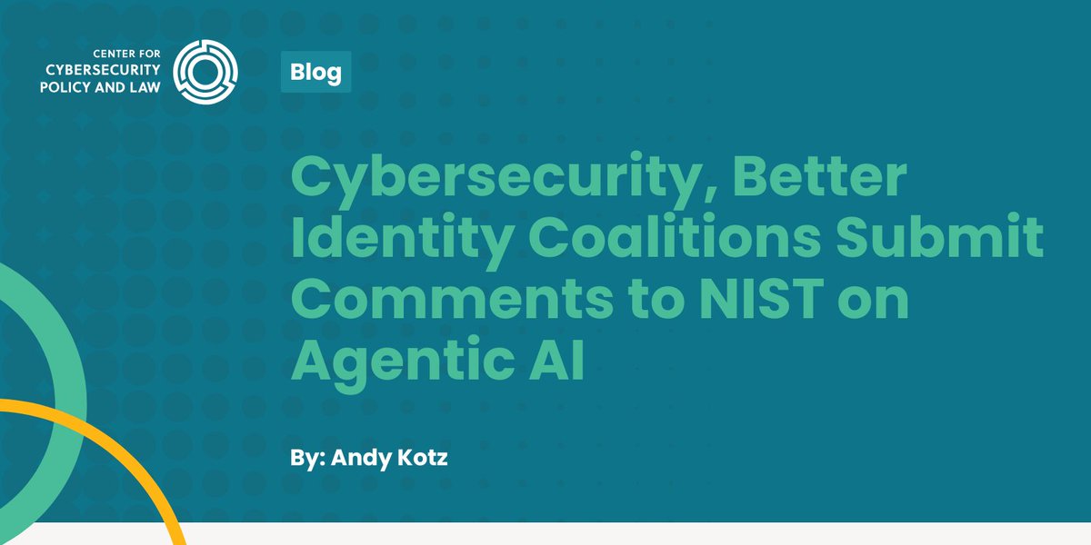 Center for Cybersecurity Policy and Law tweet media