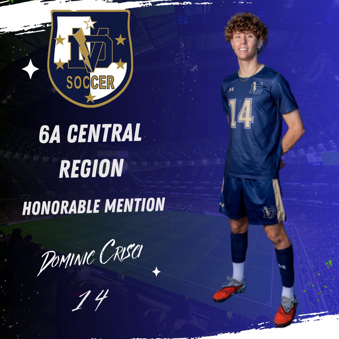 DVMENSOCCER's tweet photo. Congrats to our players recognized on the 6A Central All Region teams.

Honorable Mention: Caegen Terrell, Dominic Crisci and Diego Duran

@theDVway
@DVHS_TUHSD
@huffine_tuhsd
@CoachElliott13 https://t.co/ow025nFgOE