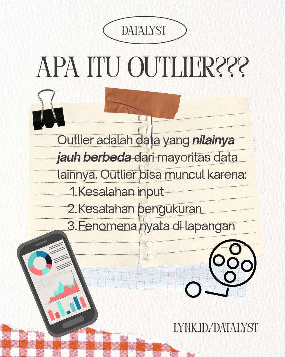 datalyst_'s tweet photo. Outlier itu dibuang atau dipertahankan?🤔
Jawabannya: tergantung konteksnya.
Jangan asal hapus sebelum dianalisis dulu 📊

Butuh bantuan??
Datalyst siap membantu!!🤓☝🏻
🔗https://t.co/5yJlpYW9LC

#Datalyst #Skripsi #AnalisisData #KonsultasiData #Outlier https://t.co/KWfkVUN0r0