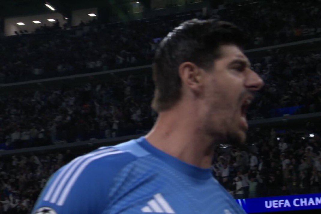 TeamMbappeXtra's tweet photo. No Real Madrid fan will pass without giving a like or RT to Thibaut Courtois https://t.co/x2TkZoPBQA