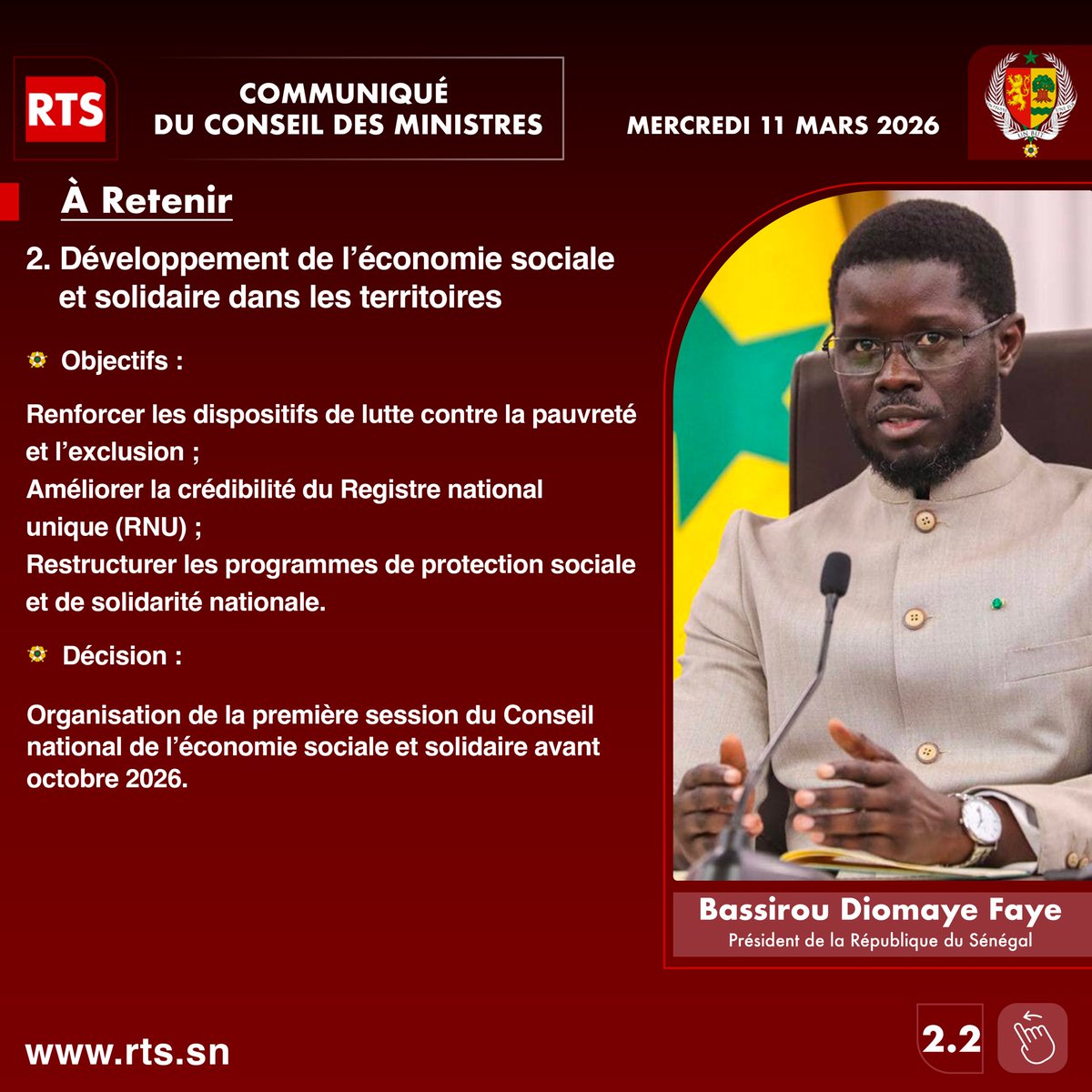 Consommer local, économie sociale et solidaire et accélération des infrastructures routières : le Président Bassirou Diomaye Faye fixe de nouveaux leviers de souveraineté économique et de développement territorial. De son côté, le Premier ministre Ousmane Sonko met l’accent sur
