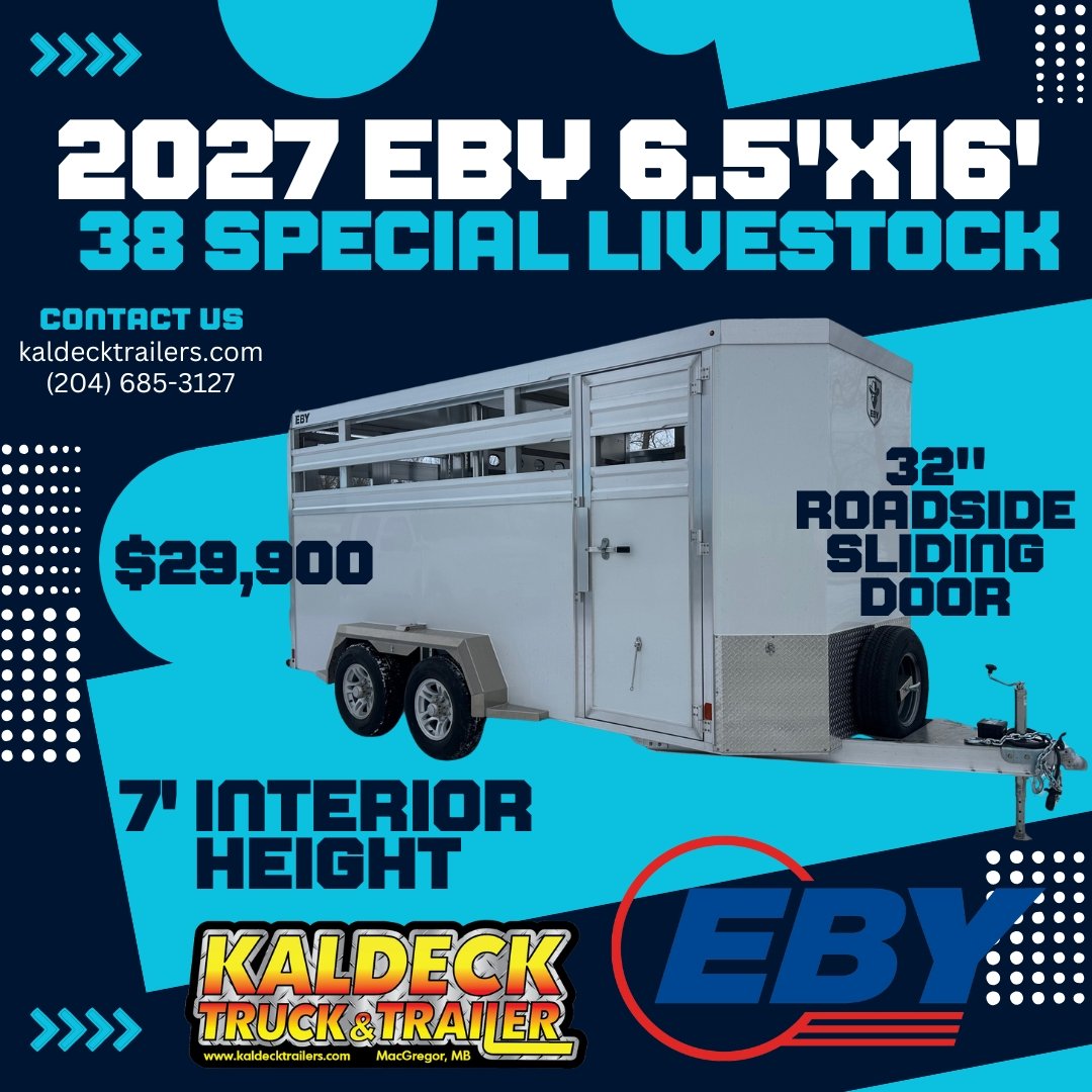 KaldeckT's tweet photo. Livestock trailers of any size, for any job, the 2027 EBY line is here. Call or click today.

📞 204-685-3127
🌐 https://t.co/rNSwbTiRyL

#kaldeck #kaldecktrailers #trailer #trailers #trailersales #trailerdealer #manitobatrailers #cargotrailer #utilitytrailer #flatdeck https://t.co/ZfB28N440E
