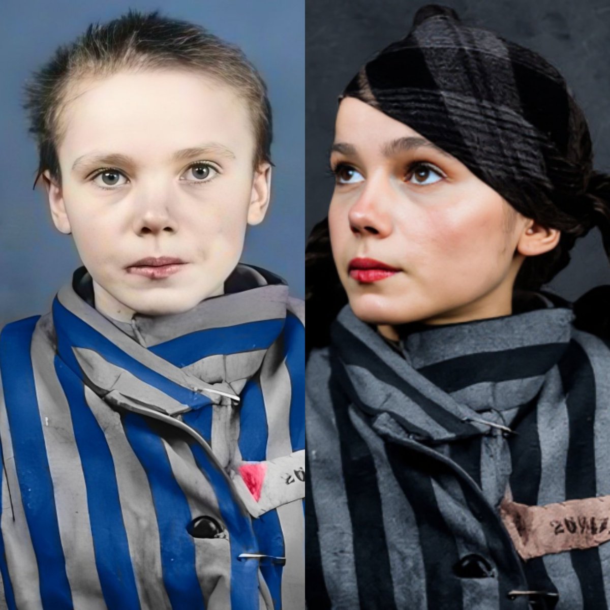 Zanim fotograf nacisnął spust
migawki, niemiecka zbrodniarka
uderzyła ją pejczem w twarz.
Dziewczynka otarła krew, zagryzła
wargi i z wielką godnością
spojrzała prosto w obiektyw.
Jej spojrzenie do dziś nie pozwala
zasnąć światu...

"Wyglądała rozbrajająco, taka
młodziutka w