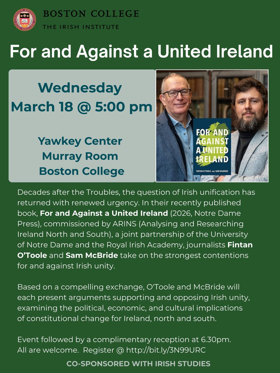 Irish Institute of Boston College tweet media