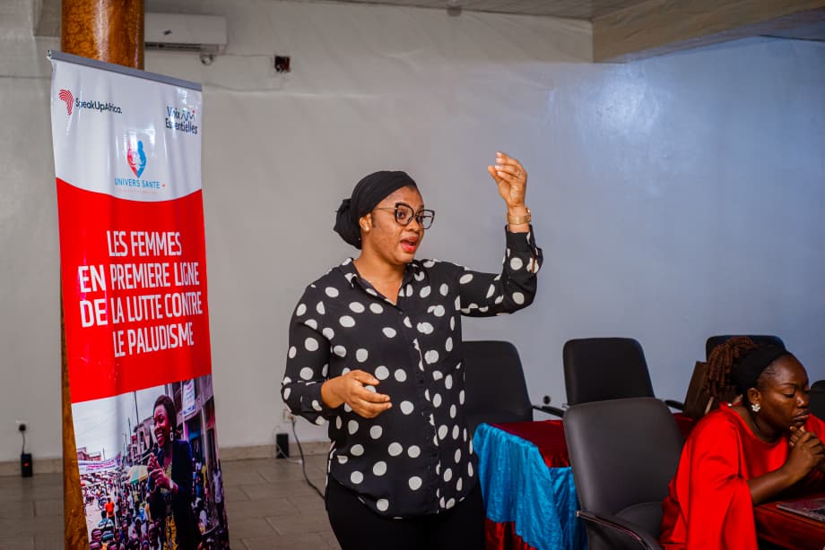 usp_plus's tweet photo. Dans la ZS de Mont Ngafula 1, l’ASBL Univers Santé Plus a organisé un atelier de renforcement des capacités sur les nouvelles normes et directives de lutte contre le paludisme, dans le cadre du projet VE-Palu avec l'appui de Speak Up Africa @SpeakUpAfrica1  #VoisEssentiElles https://t.co/61junNwwUH