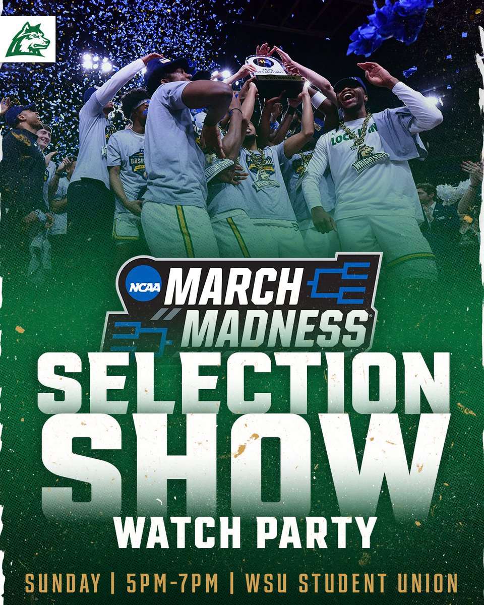 WSURaiders's tweet image. 𝐖𝐄'𝐑𝐄 𝐆𝐎𝐈𝐍𝐆 𝐃𝐀𝐍𝐂𝐈𝐍𝐆 🪩🕺

@WSU_MBB  will host a NCAA Selection Show Watch Party on Sunday beginning at 5 p.m. in the Student Union Atrium, with festivities getting underway around 5:30 p.m.

Come celebrate with the team, feel the excitement of Selection Sunday,