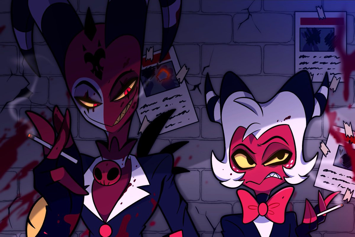 Paldo_Impcity's tweet photo. ♈️:So, is Millie still pegging you?
🐭:..That was totally out of the blue, Blitz.

#Helluvaboss #blitzo #moxxie https://t.co/oAF2Ux9qhd