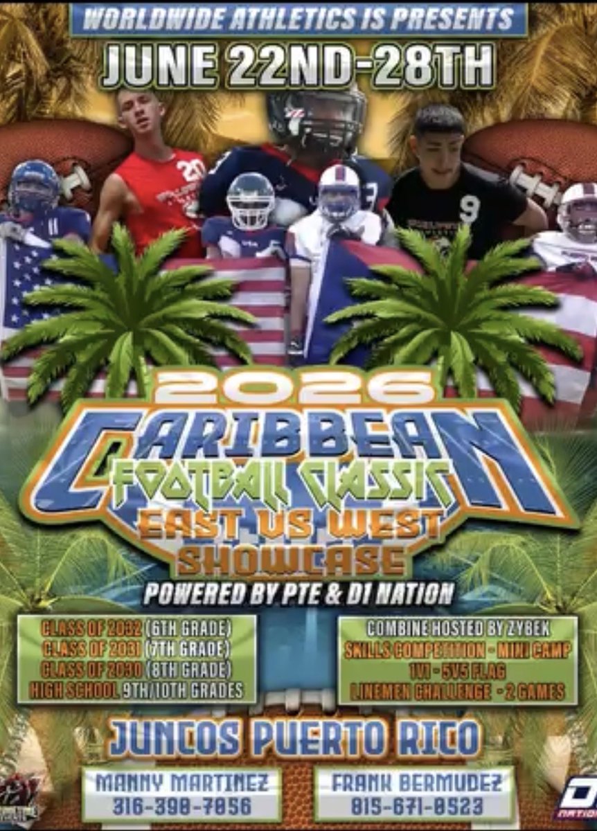 CameronBro99's tweet photo. Proud to announce I have been invited to the Caribbean Football Classic in Juncos Puerto Rico. AGTG https://t.co/nVCq6zZ7tm