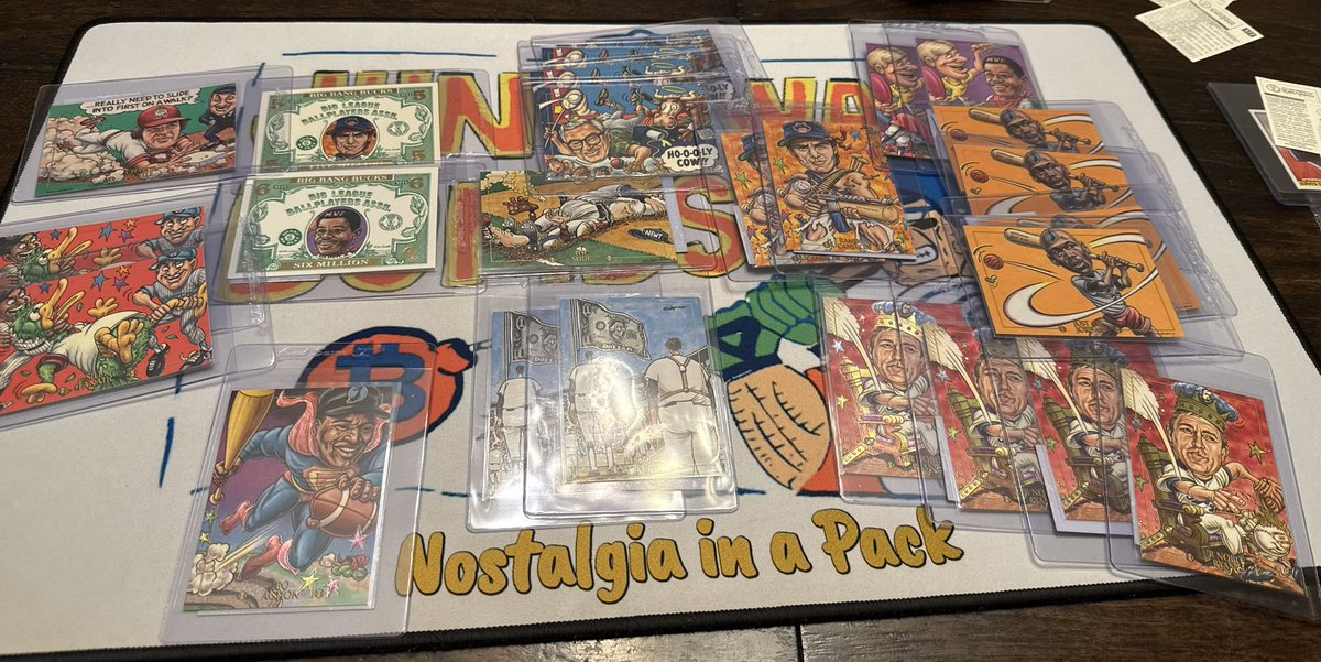 TheRealOmegaDad's tweet image. No one wants to slab up these 1994 Cardtoons cards 😡.  Maybe because they were made making fun of the @MLB greed and it hits to close home to the emerging card grading cartel @PSAcard and fanatics monopoly.  #junkwax