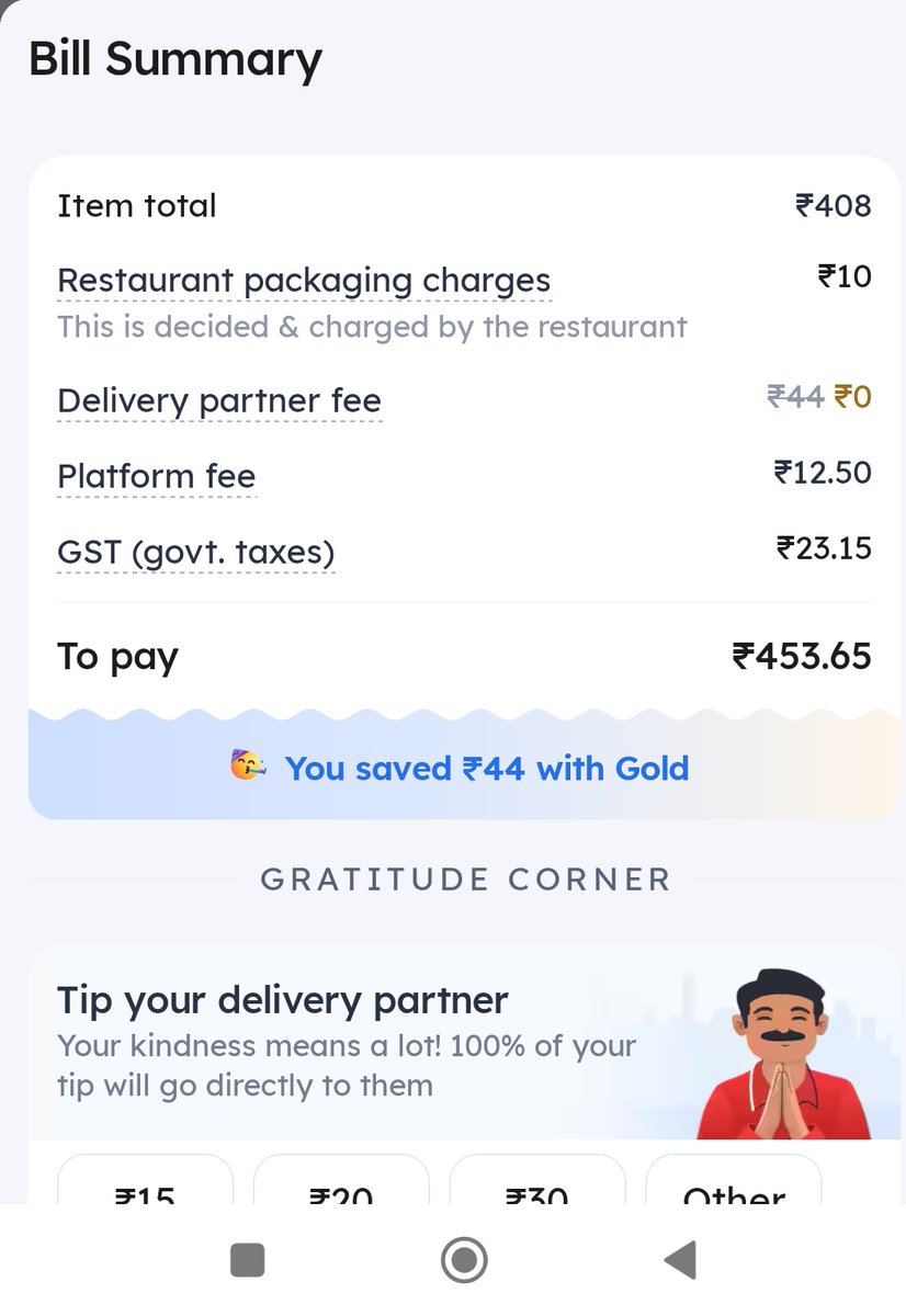 anchalkshwni's tweet photo. @zomato, @zomatoin please clarify: why charge platform fee + packaging on top of food costs? 🤔 Isn't packaging part of the deal? Paying taxes, membership, and still pricey food. Make sense? 😕 #ZomatoExplain #FoodForThought https://t.co/MPP8P6YOnk