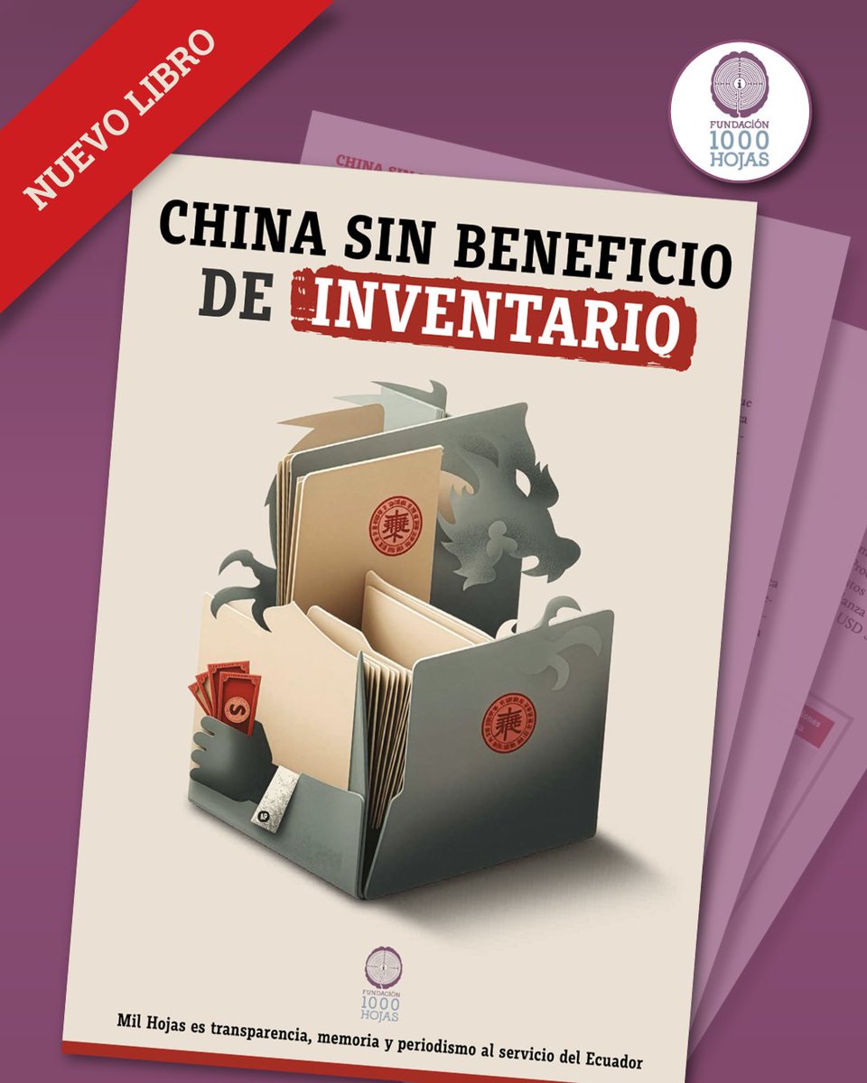 Al celebrar 13 años de vida periodística, Fundación Mil Hojas presenta el libro: China sin beneficio de inventario, una radiografía de la relación bilateral.

🕦 Todos invitados este viernes 13 de marzo, a las 11:30. 
Habrá un conversatorio 🗣️ con los autores, moderado por Miguel